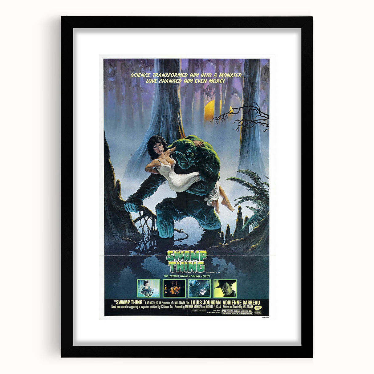 Retro Wall Art - Swamp Thing Movie Poster - 80s Vintage Art Prints