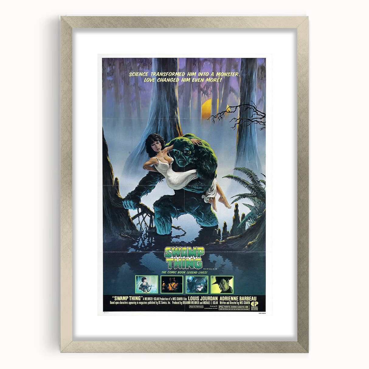 Retro Wall Art - Swamp Thing Movie Poster - 80s Vintage Art Prints