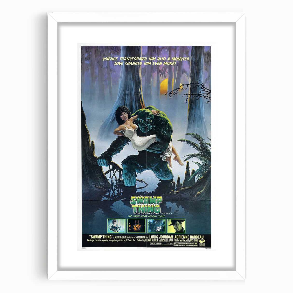 Retro Wall Art - Swamp Thing Movie Poster - 80s Vintage Art Prints