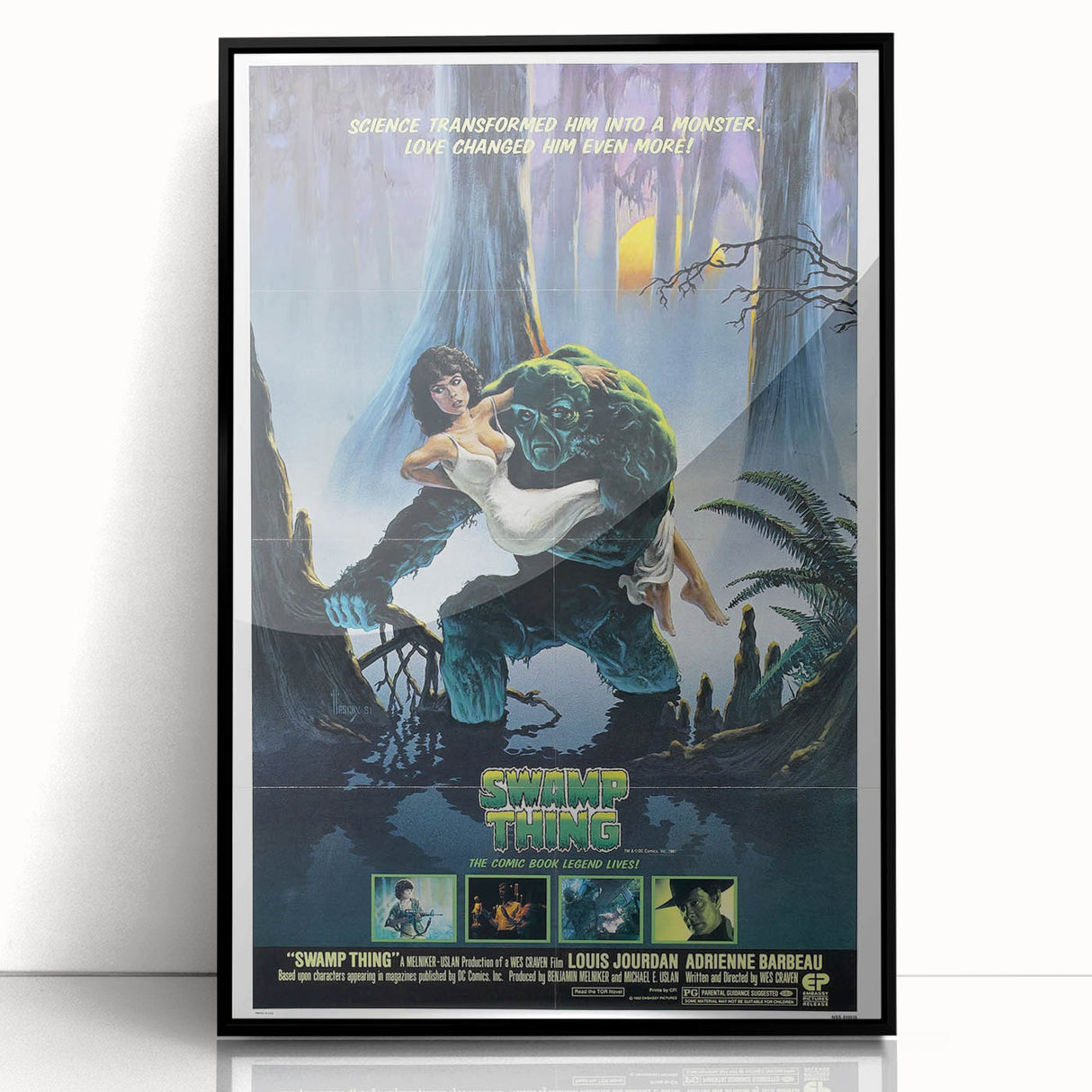 Retro Wall Art - Swamp Thing Movie Poster - 80s Vintage Art Prints