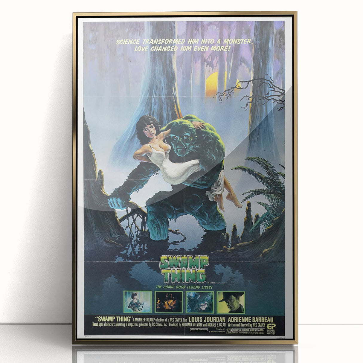 Retro Wall Art - Swamp Thing Movie Poster - 80s Vintage Art Prints