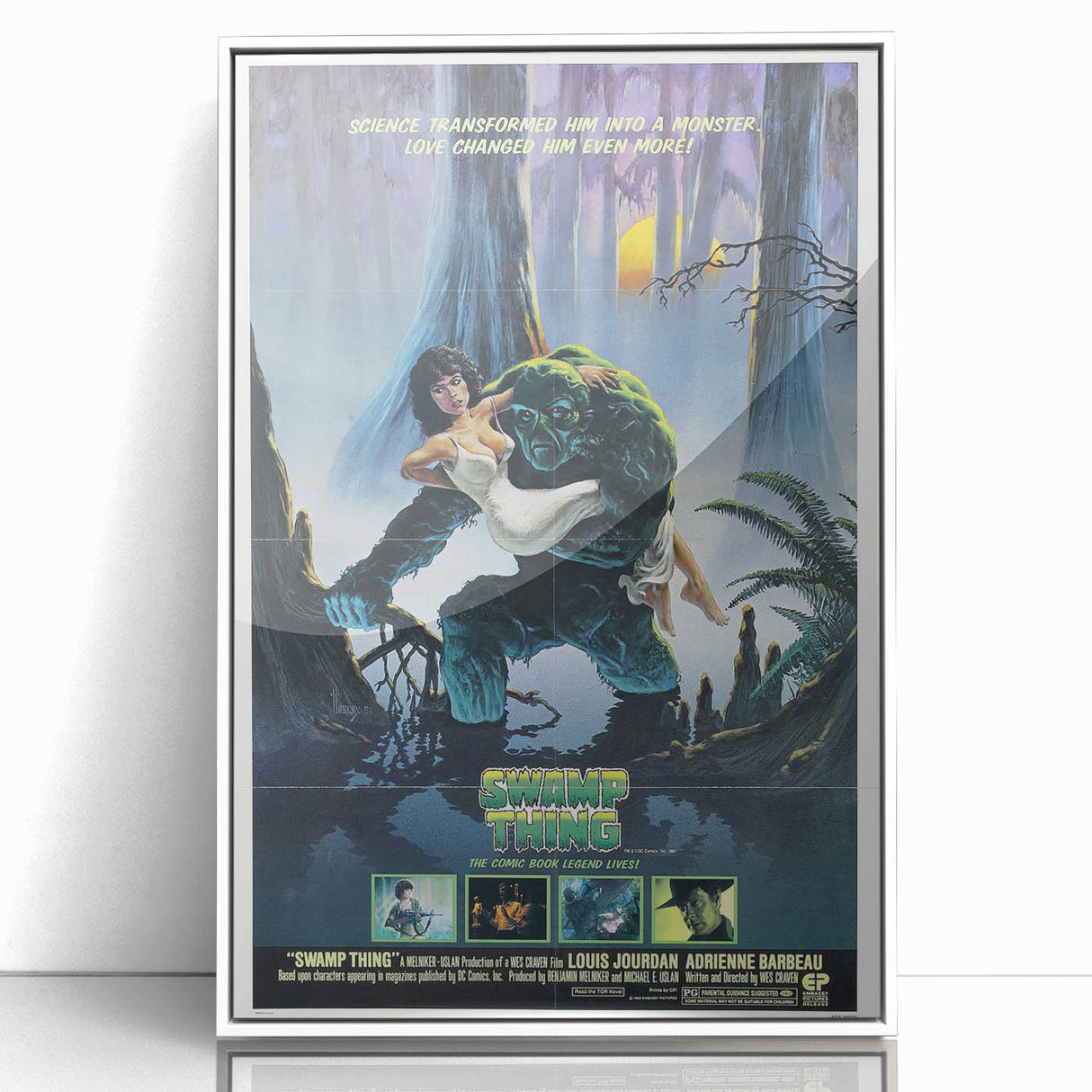 Retro Wall Art - Swamp Thing Movie Poster - 80s Vintage Art Prints