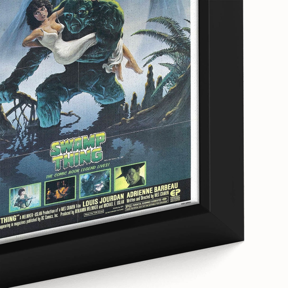 Retro Wall Art - Swamp Thing Movie Poster - 80s Vintage Art Prints