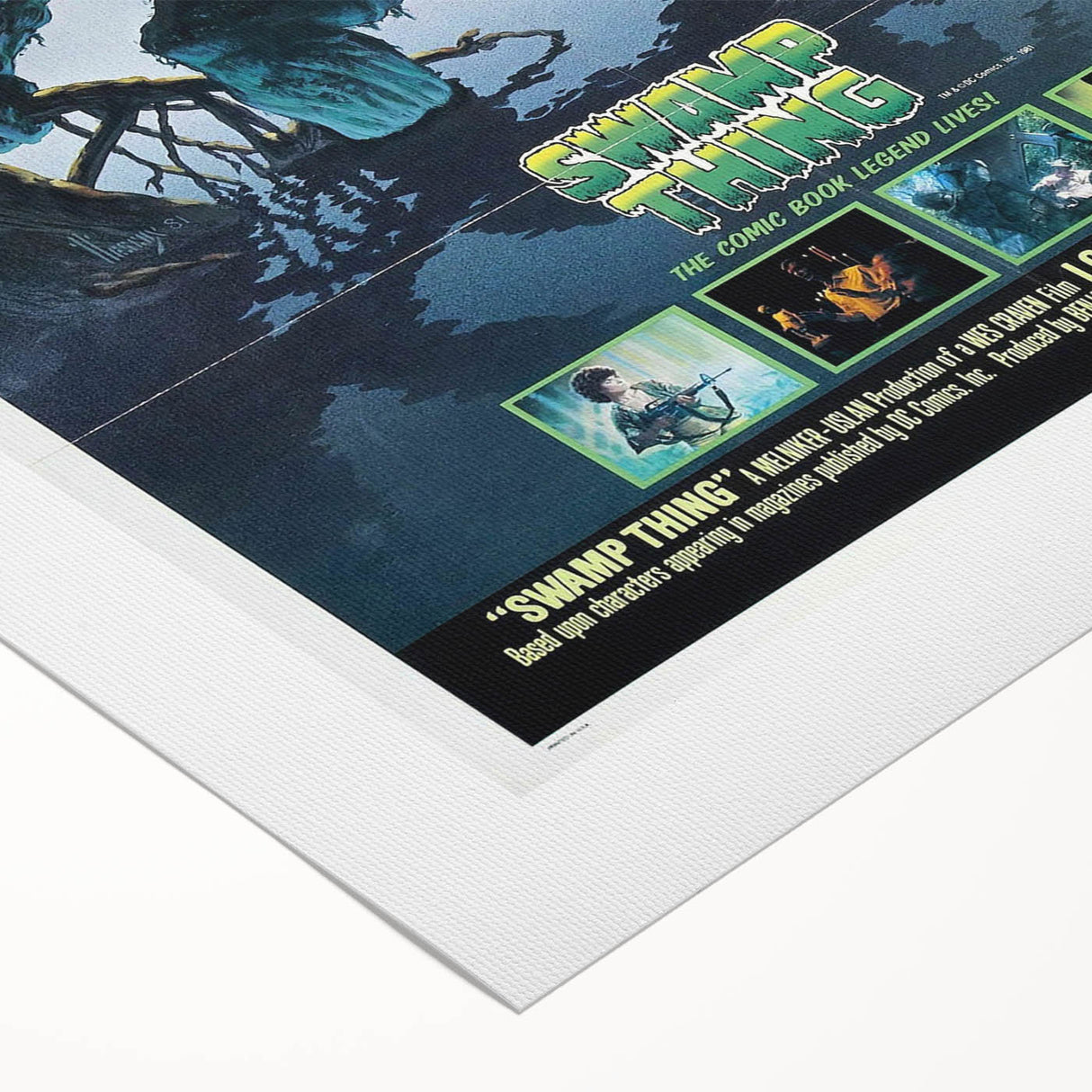 Retro Wall Art - Swamp Thing Movie Poster - 80s Vintage Art Prints