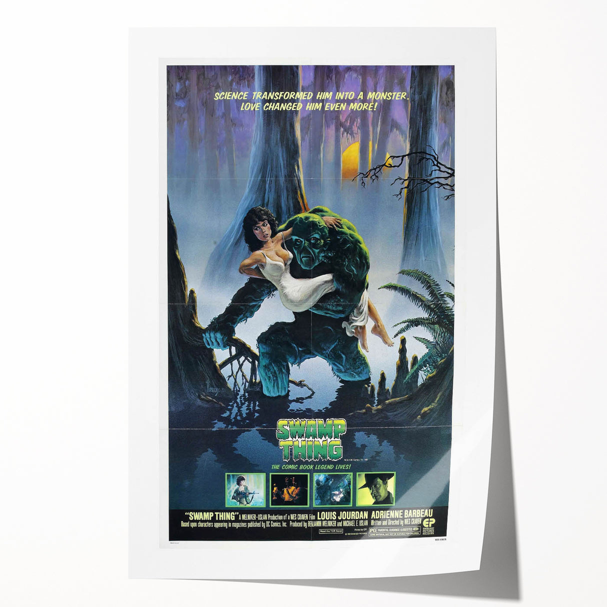 Retro Wall Art - Swamp Thing Movie Poster - 80s Vintage Art Prints