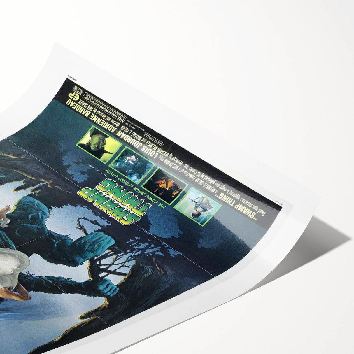 Retro Wall Art - Swamp Thing Movie Poster - 80s Vintage Art Prints