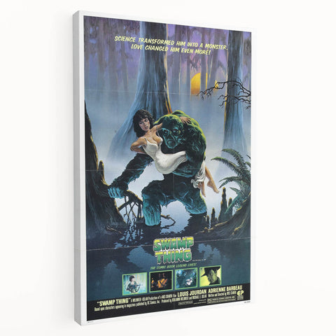 Retro Wall Art - Swamp Thing Movie Poster - 80s Vintage Art Prints