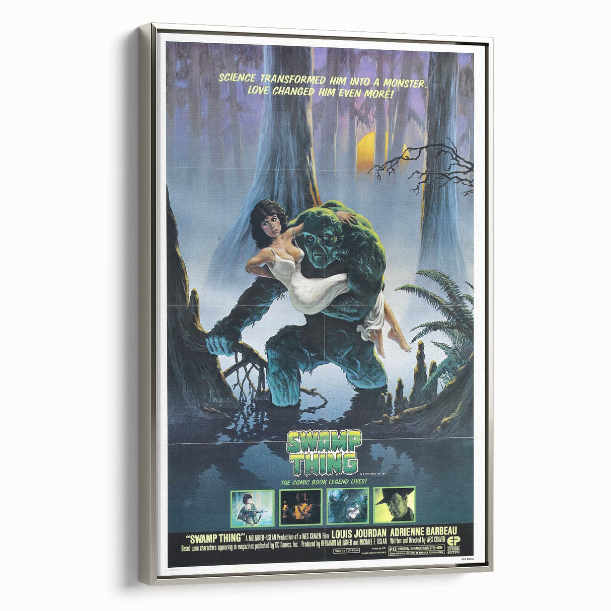 Retro Wall Art - Swamp Thing Movie Poster - 80s Vintage Art Prints
