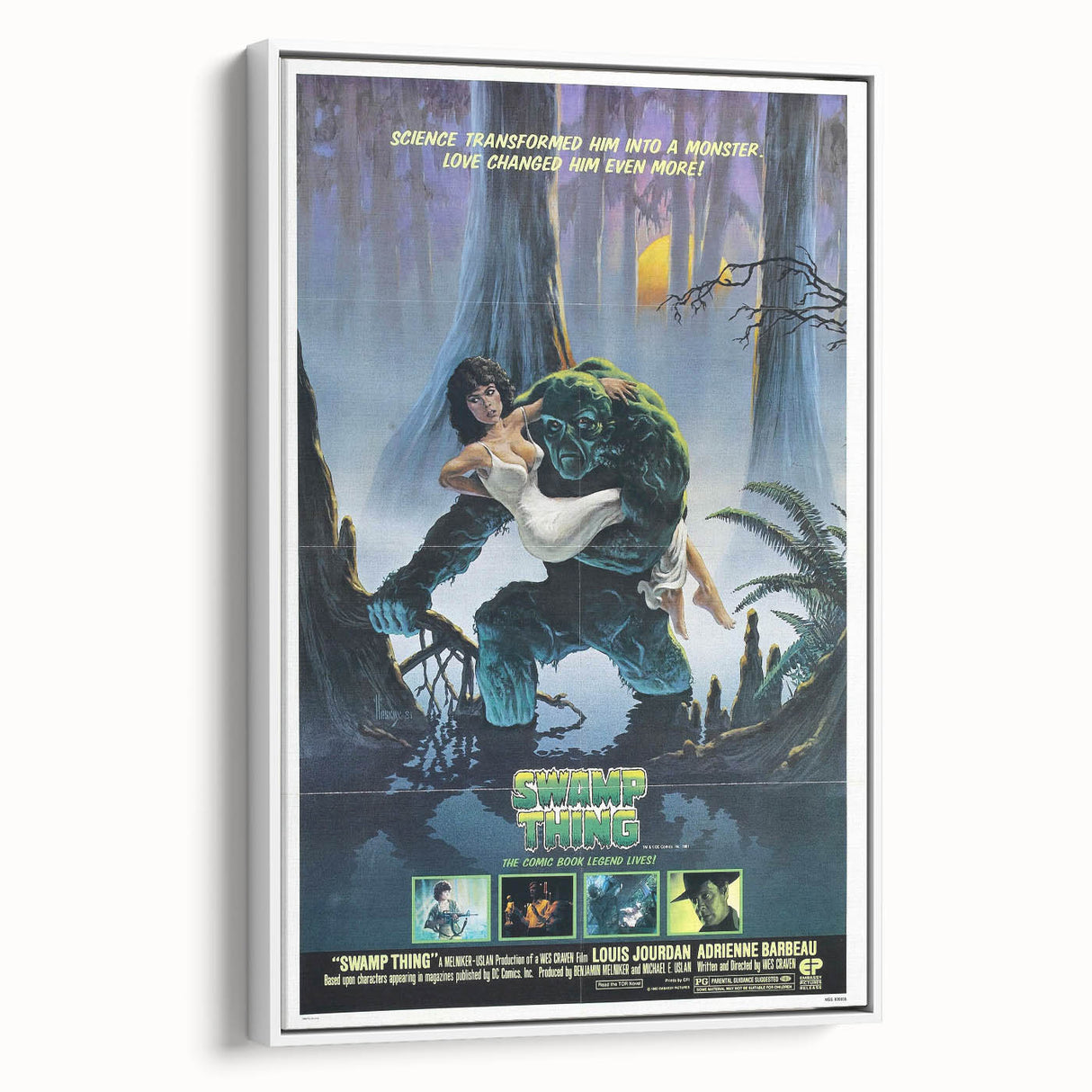 Retro Wall Art - Swamp Thing Movie Poster - 80s Vintage Art Prints