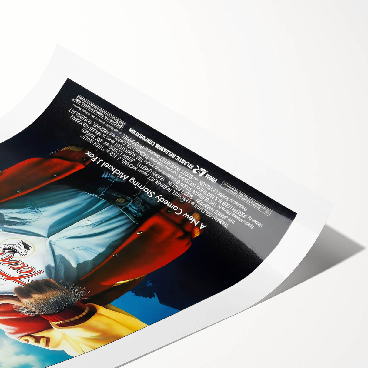 Retro Wall Art - Teen Wolf Movie Poster - 80s Vintage Art Prints