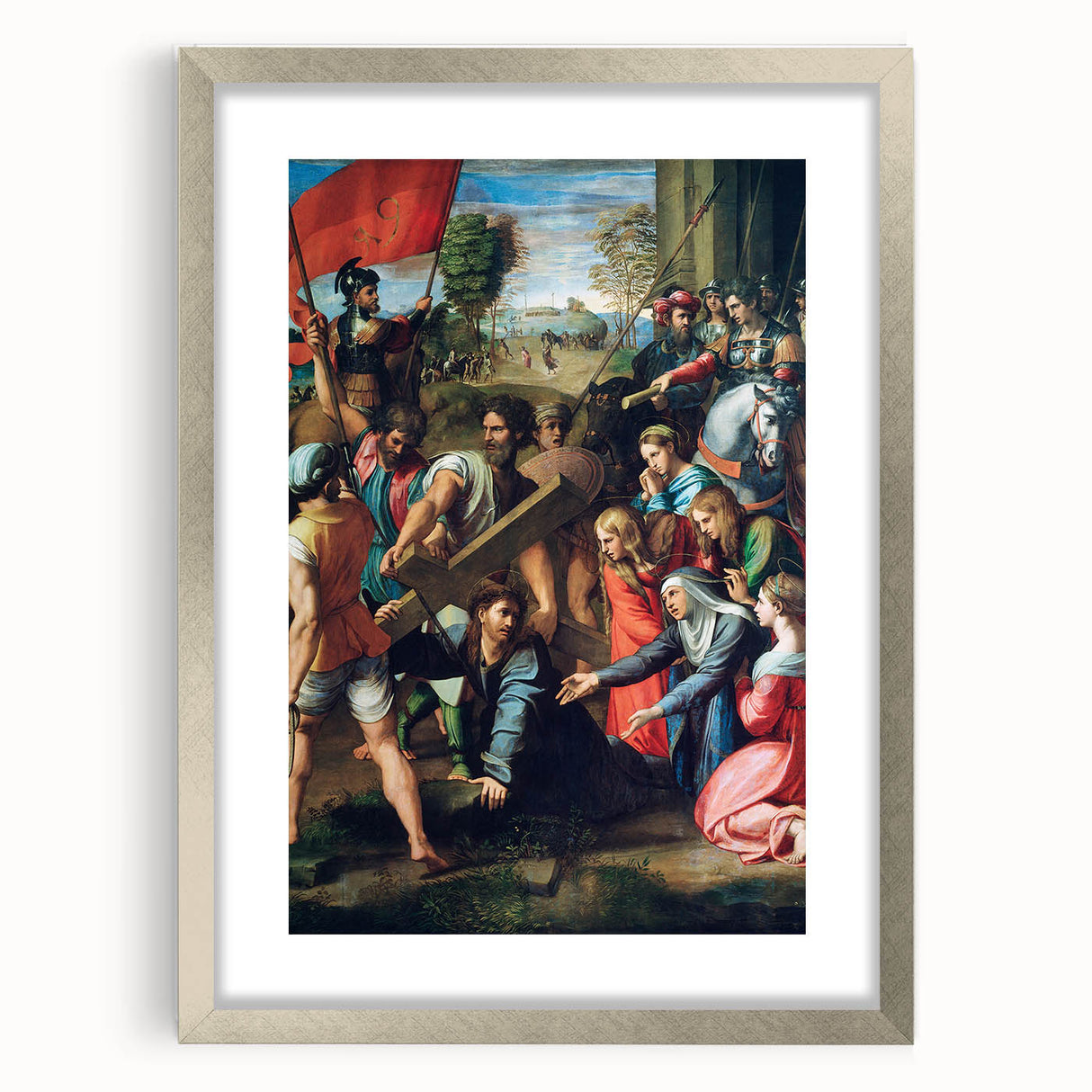 Christ Falling on the Way to Calvary by Raphael - Renaissance Art Print