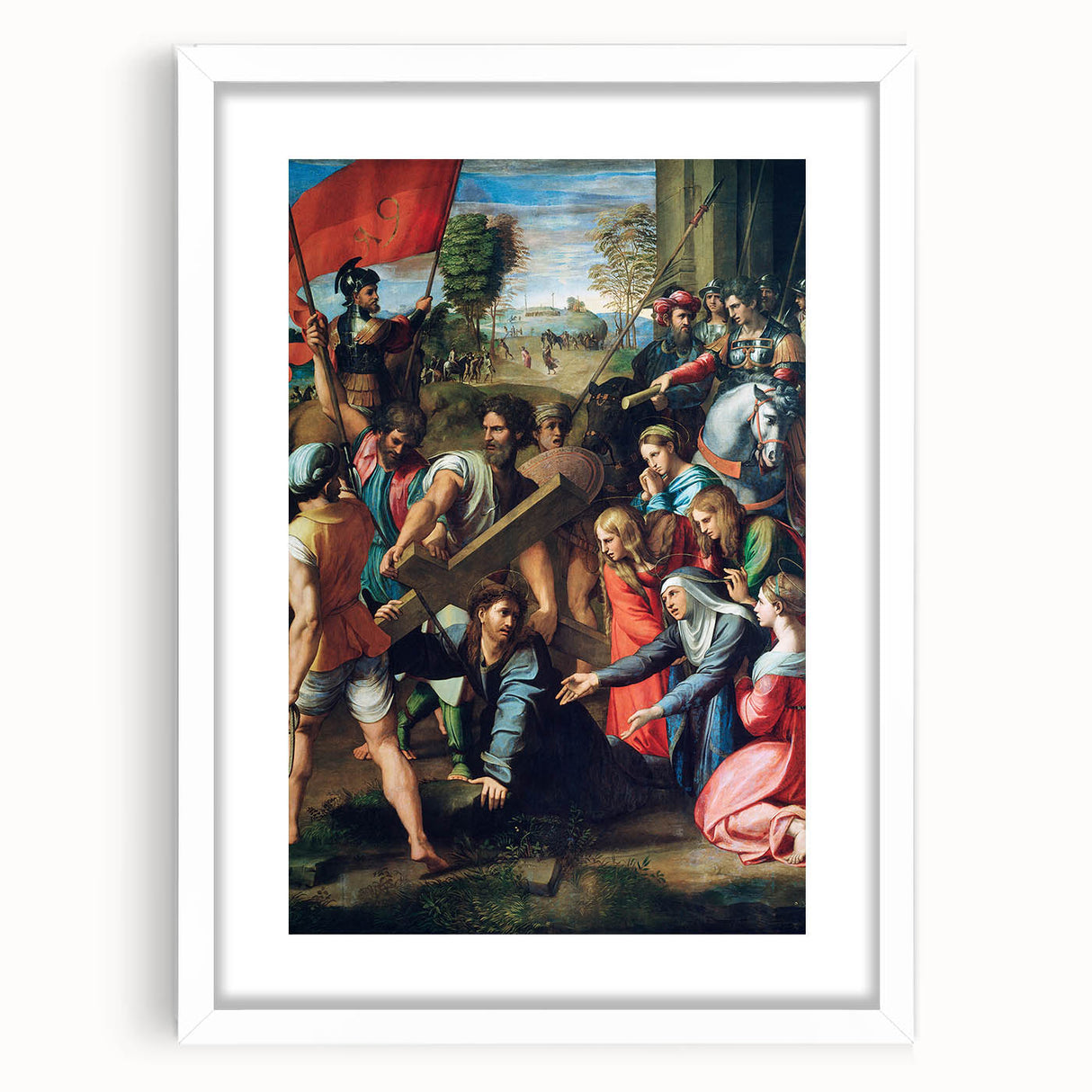 Christ Falling on the Way to Calvary by Raphael - Renaissance Art Print