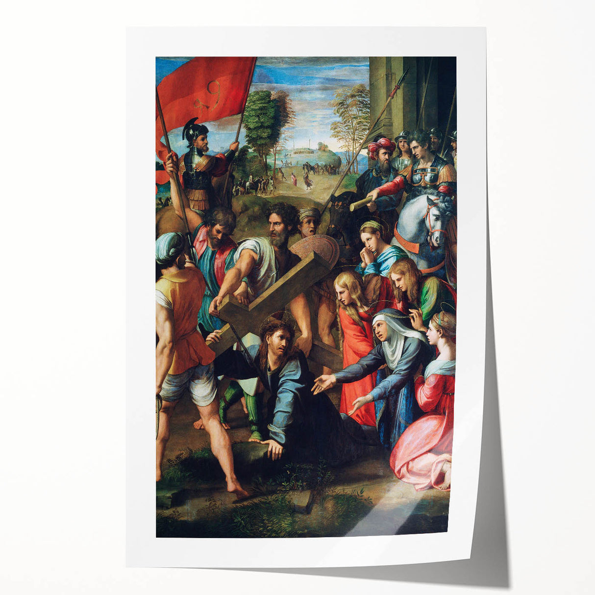 Christ Falling on the Way to Calvary by Raphael - Renaissance Art Print