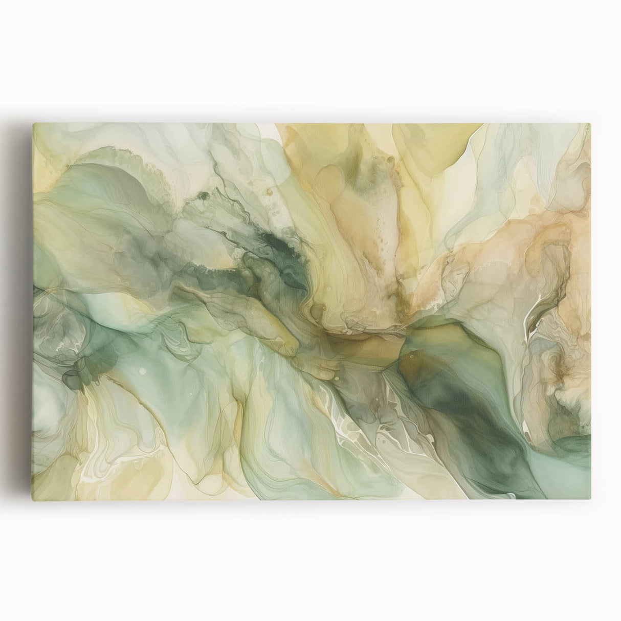 Abstract strokes wall art on stretched canvas, showcasing vibrant colors in a modern design. Ideal for contemporary home decor, adding a bold artistic touch.