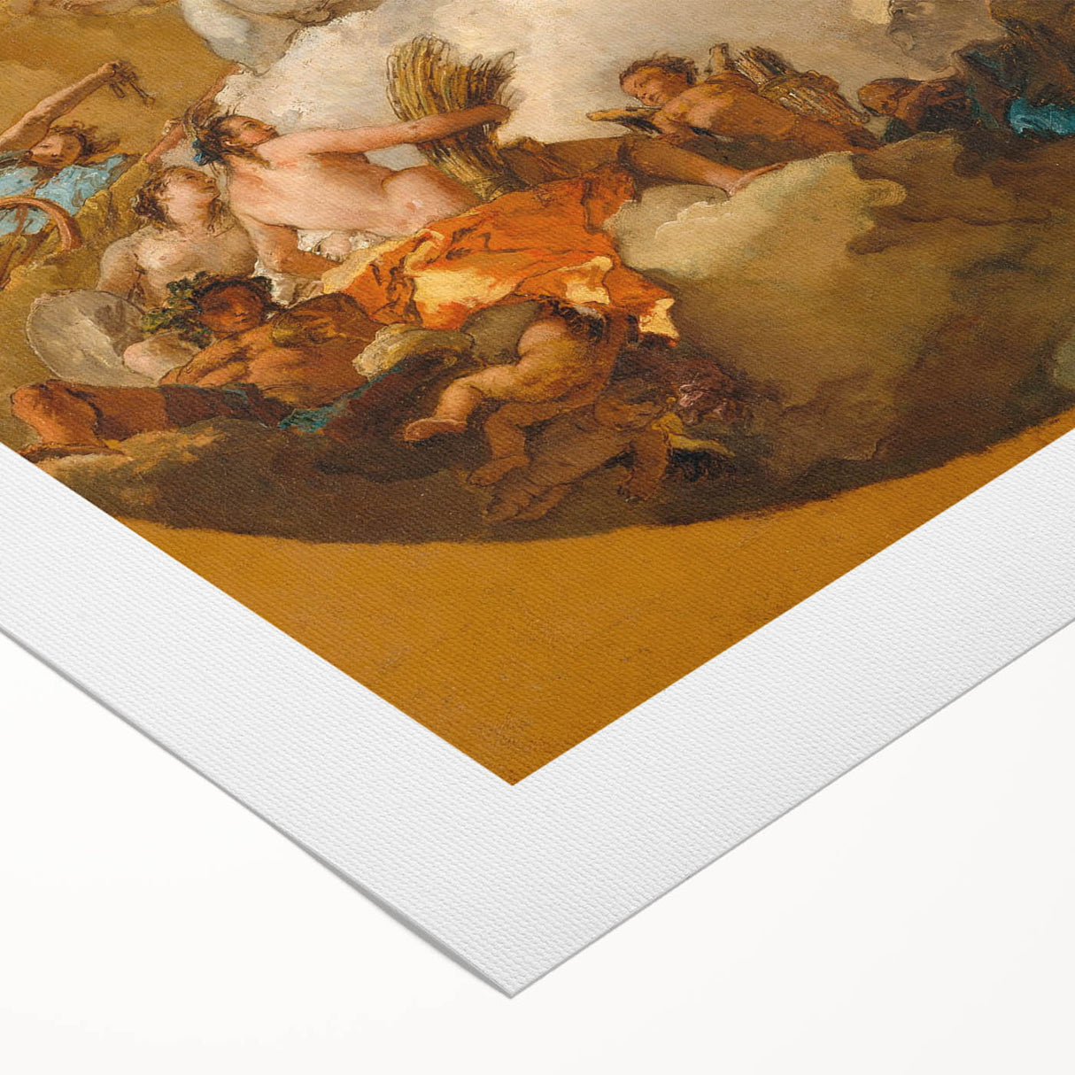 Romanticism Art: The Chariot of Aurora by Tiepolo Canvas Print