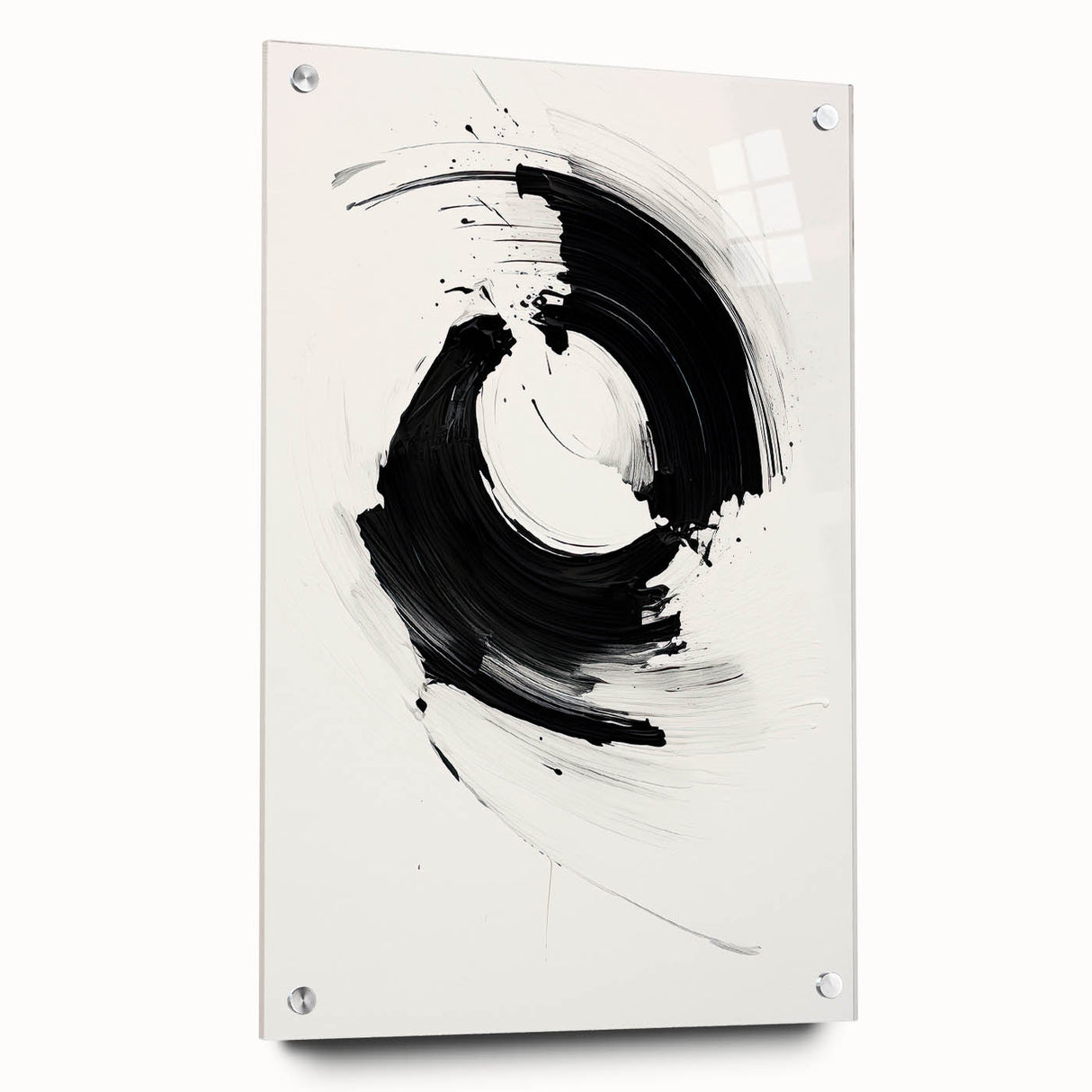 Minimalist Canvas Art for Dining Area - Black & White Abstract