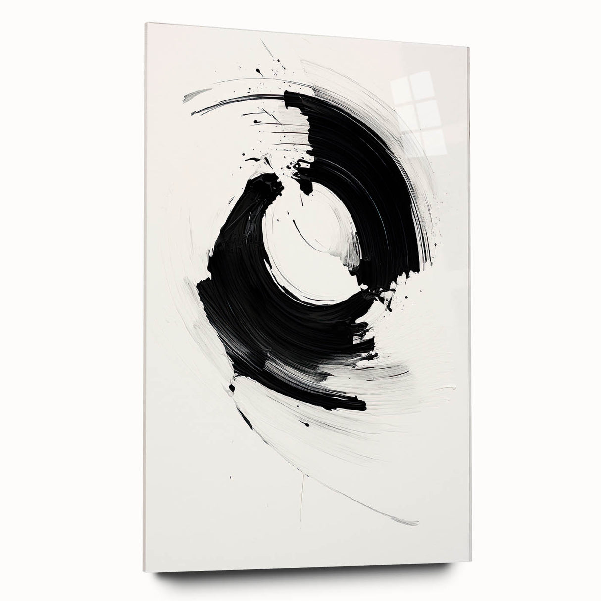 Minimalist Canvas Art for Dining Area - Black & White Abstract