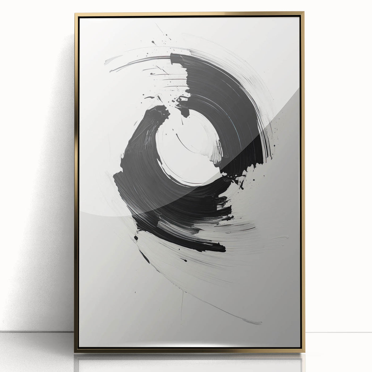 Minimalist Canvas Art for Dining Area - Black & White Abstract
