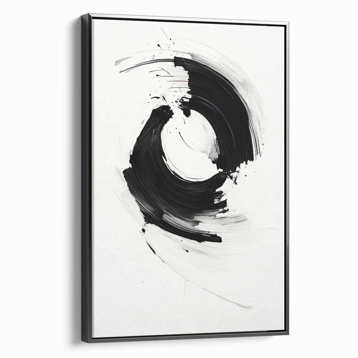 Minimalist Canvas Art for Dining Area - Black & White Abstract
