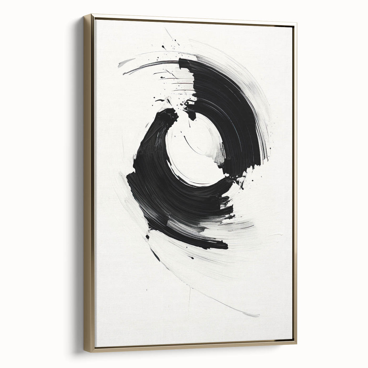 Minimalist Canvas Art for Dining Area - Black & White Abstract