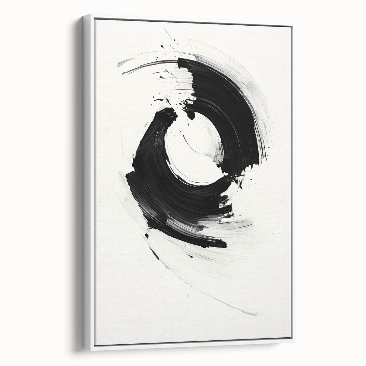 Minimalist Canvas Art for Dining Area - Black & White Abstract