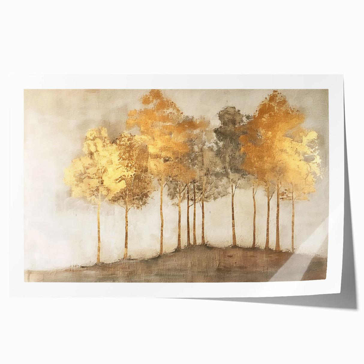 Abstract landscape wall art print showcasing vibrant colors and fluid shapes, perfect for modern decor. Ideal for enhancing living spaces with artistic flair.