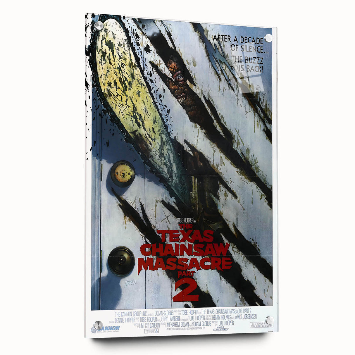 Retro Wall Art - Texas Chainsaw Massacre Part 2 Poster - 80s Horror Art