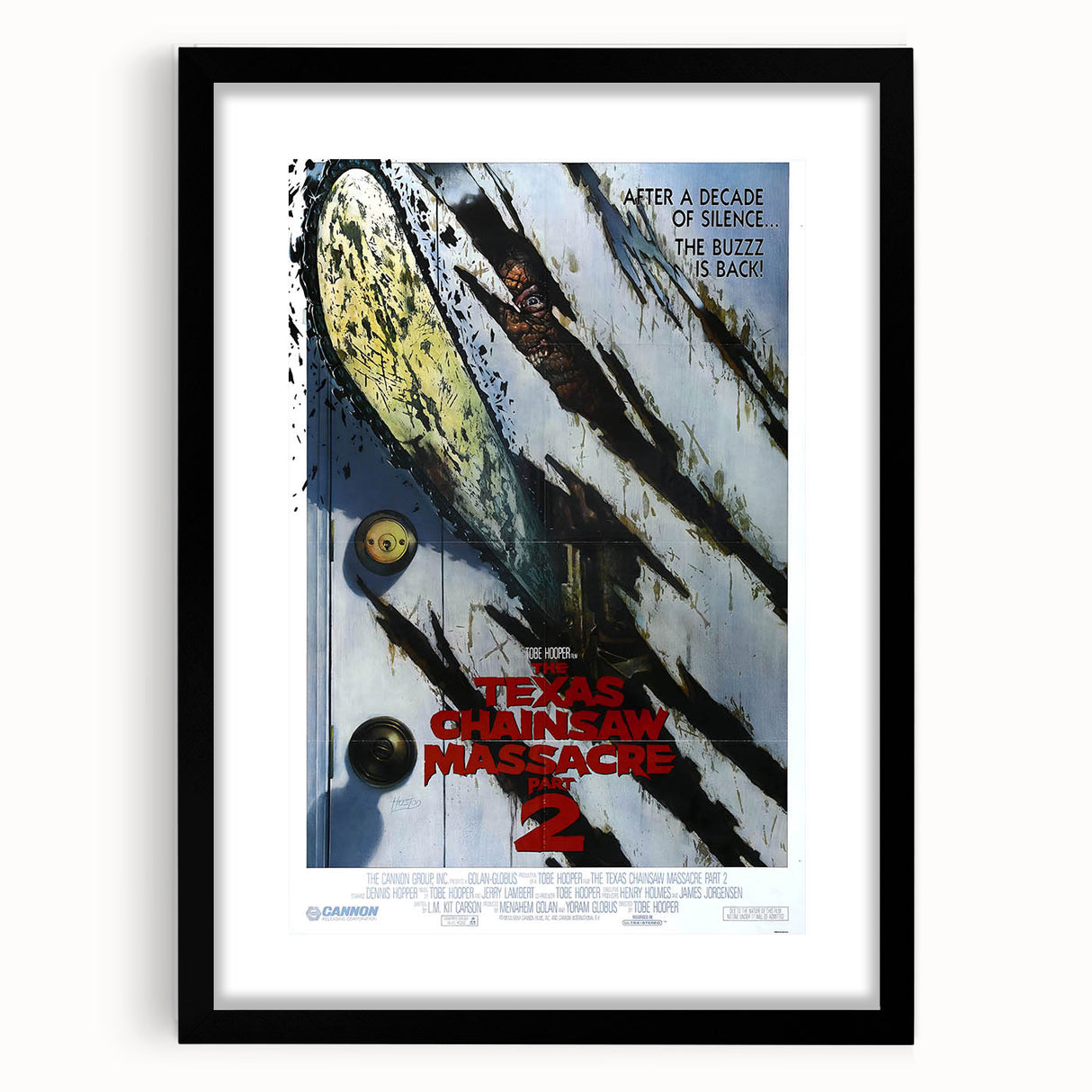 Retro Wall Art - Texas Chainsaw Massacre Part 2 Poster - 80s Horror Art