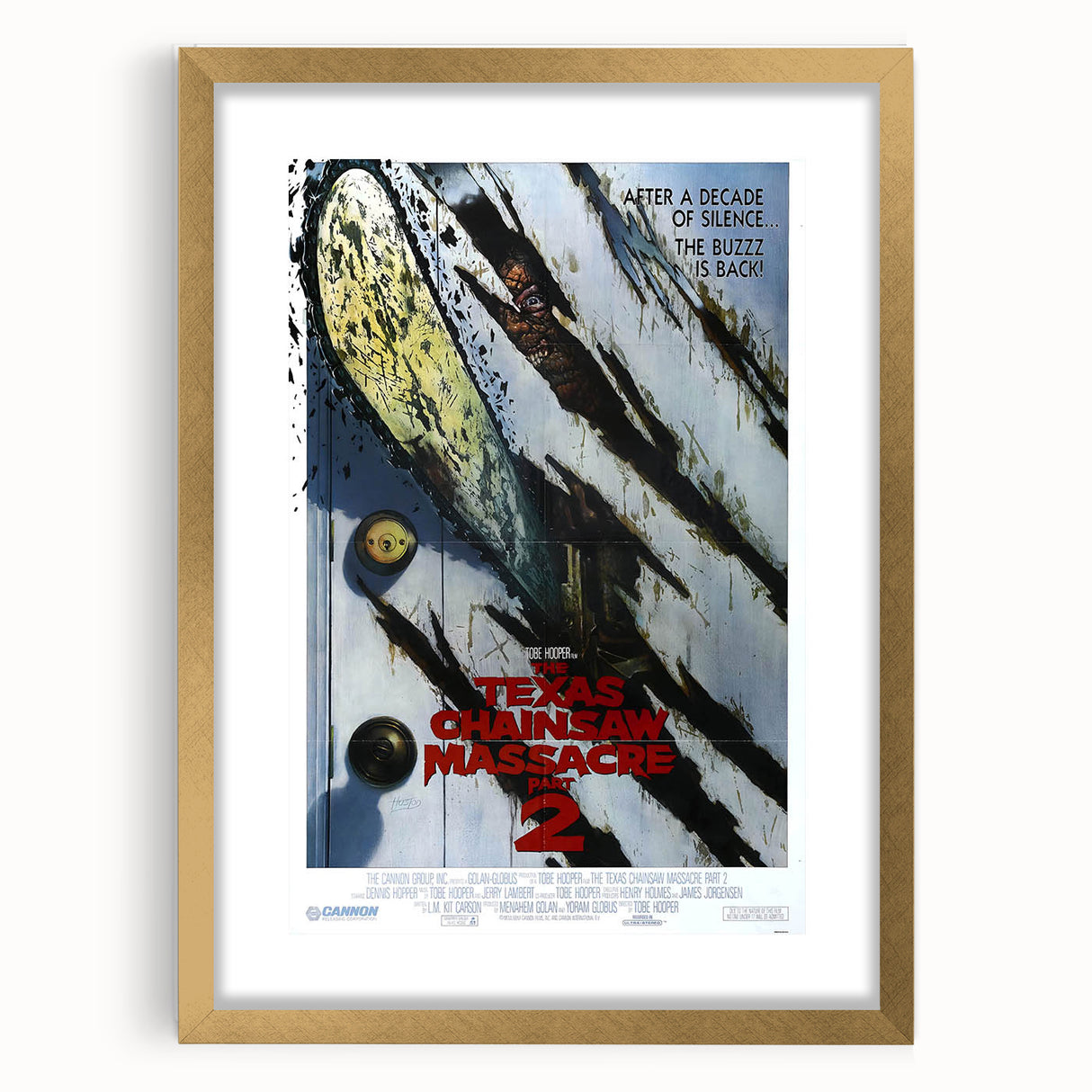 Retro Wall Art - Texas Chainsaw Massacre Part 2 Poster - 80s Horror Art