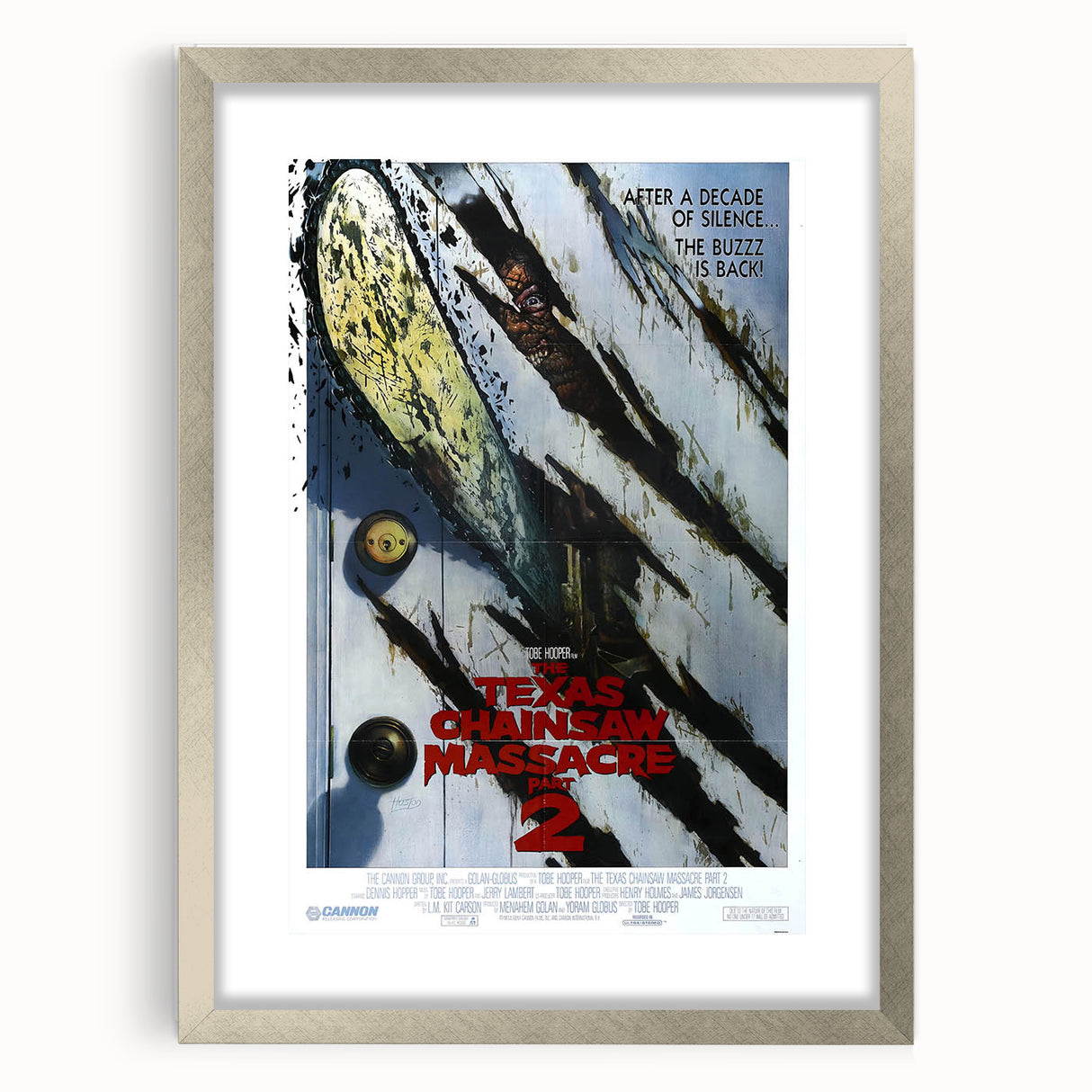 Retro Wall Art - Texas Chainsaw Massacre Part 2 Poster - 80s Horror Art