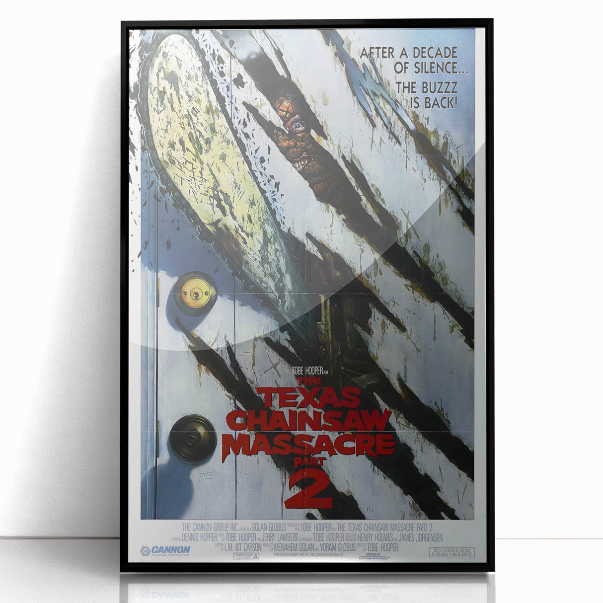 Retro Wall Art - Texas Chainsaw Massacre Part 2 Poster - 80s Horror Art