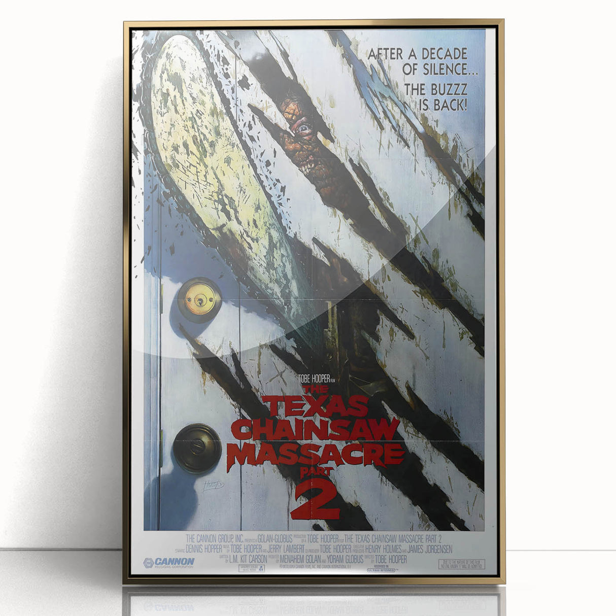 Retro Wall Art - Texas Chainsaw Massacre Part 2 Poster - 80s Horror Art