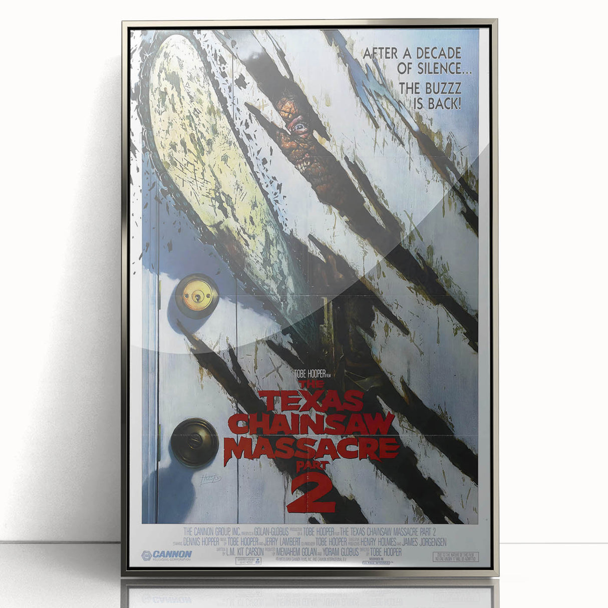Retro Wall Art - Texas Chainsaw Massacre Part 2 Poster - 80s Horror Art