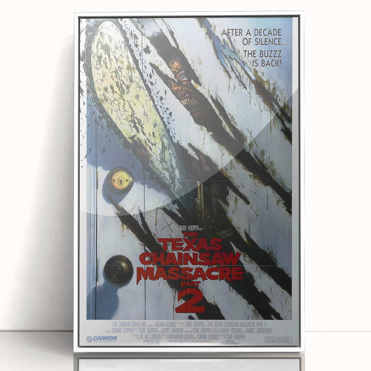 Retro Wall Art - Texas Chainsaw Massacre Part 2 Poster - 80s Horror Art