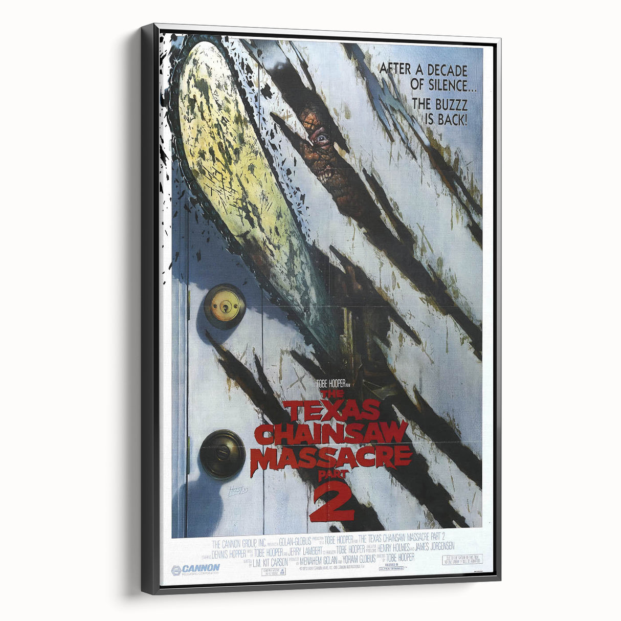 Retro Wall Art - Texas Chainsaw Massacre Part 2 Poster - 80s Horror Art