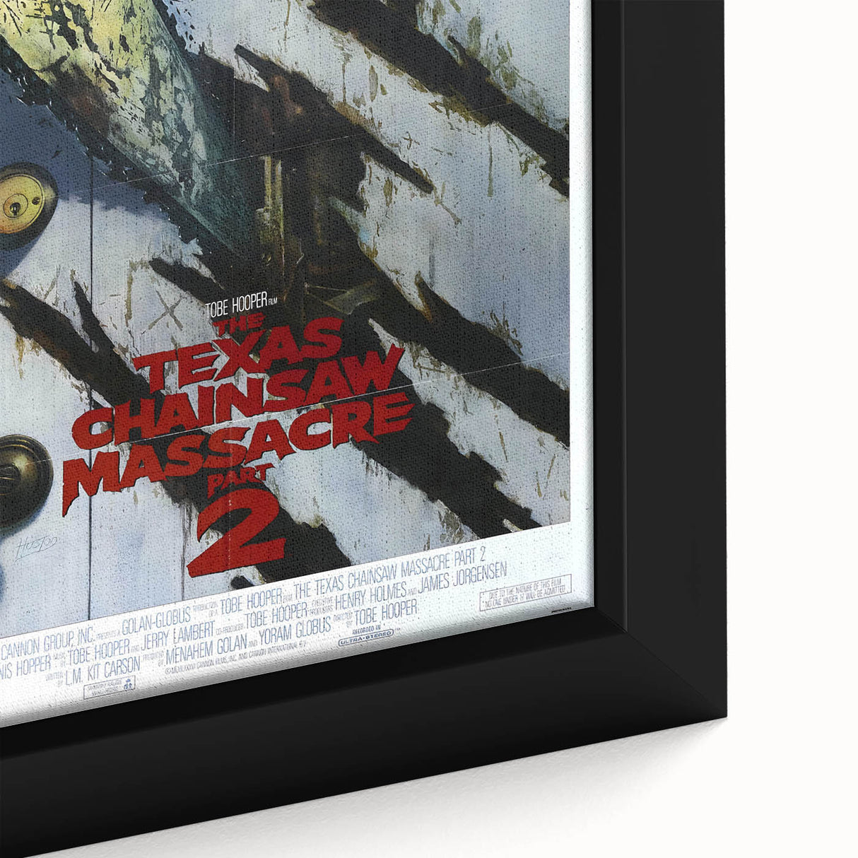 Retro Wall Art - Texas Chainsaw Massacre Part 2 Poster - 80s Horror Art