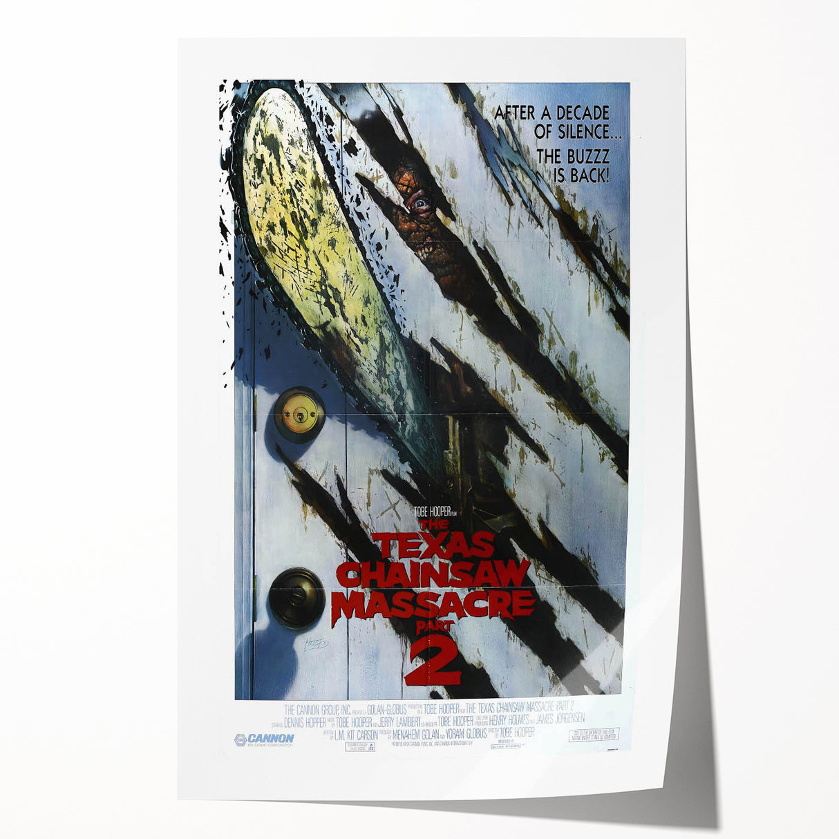 Retro Wall Art - Texas Chainsaw Massacre Part 2 Poster - 80s Horror Art