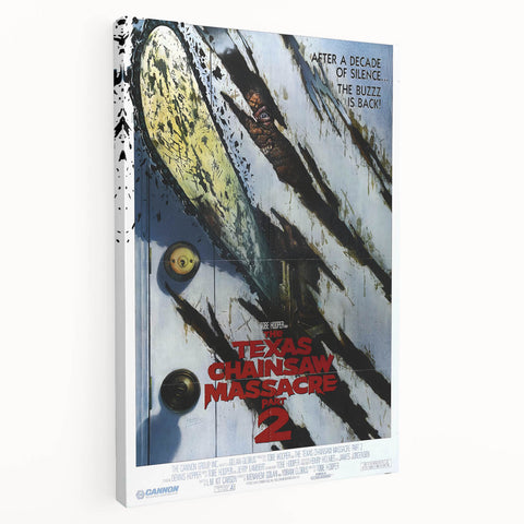 Retro Wall Art - Texas Chainsaw Massacre Part 2 Poster - 80s Horror Art