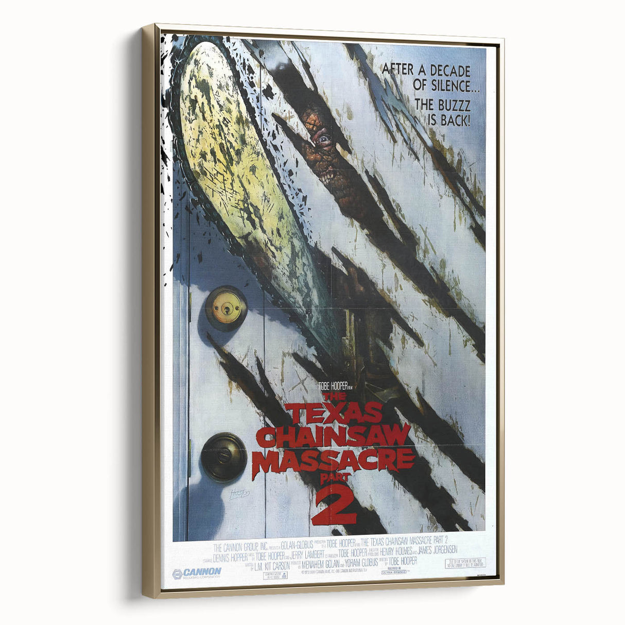 Retro Wall Art - Texas Chainsaw Massacre Part 2 Poster - 80s Horror Art