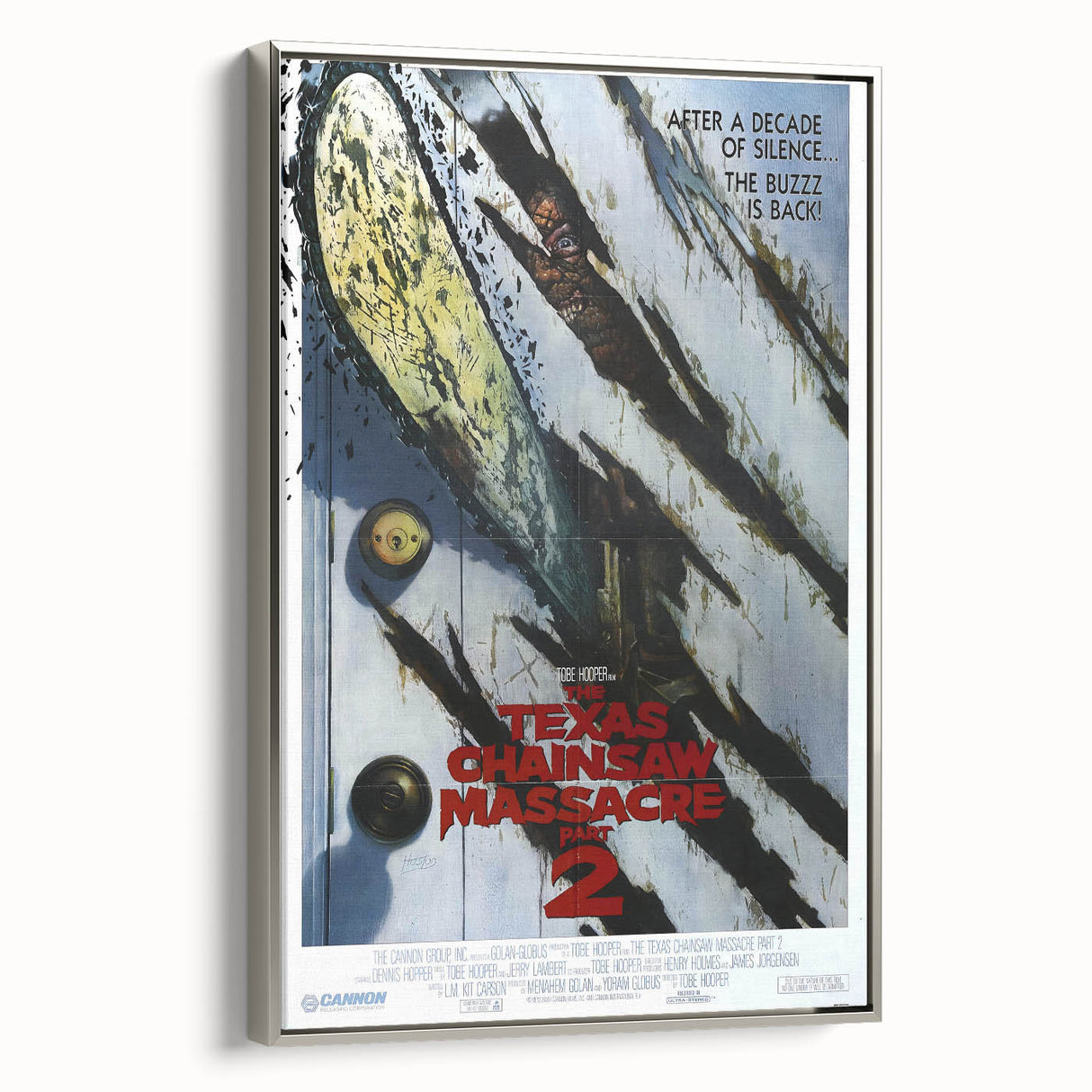 Retro Wall Art - Texas Chainsaw Massacre Part 2 Poster - 80s Horror Art