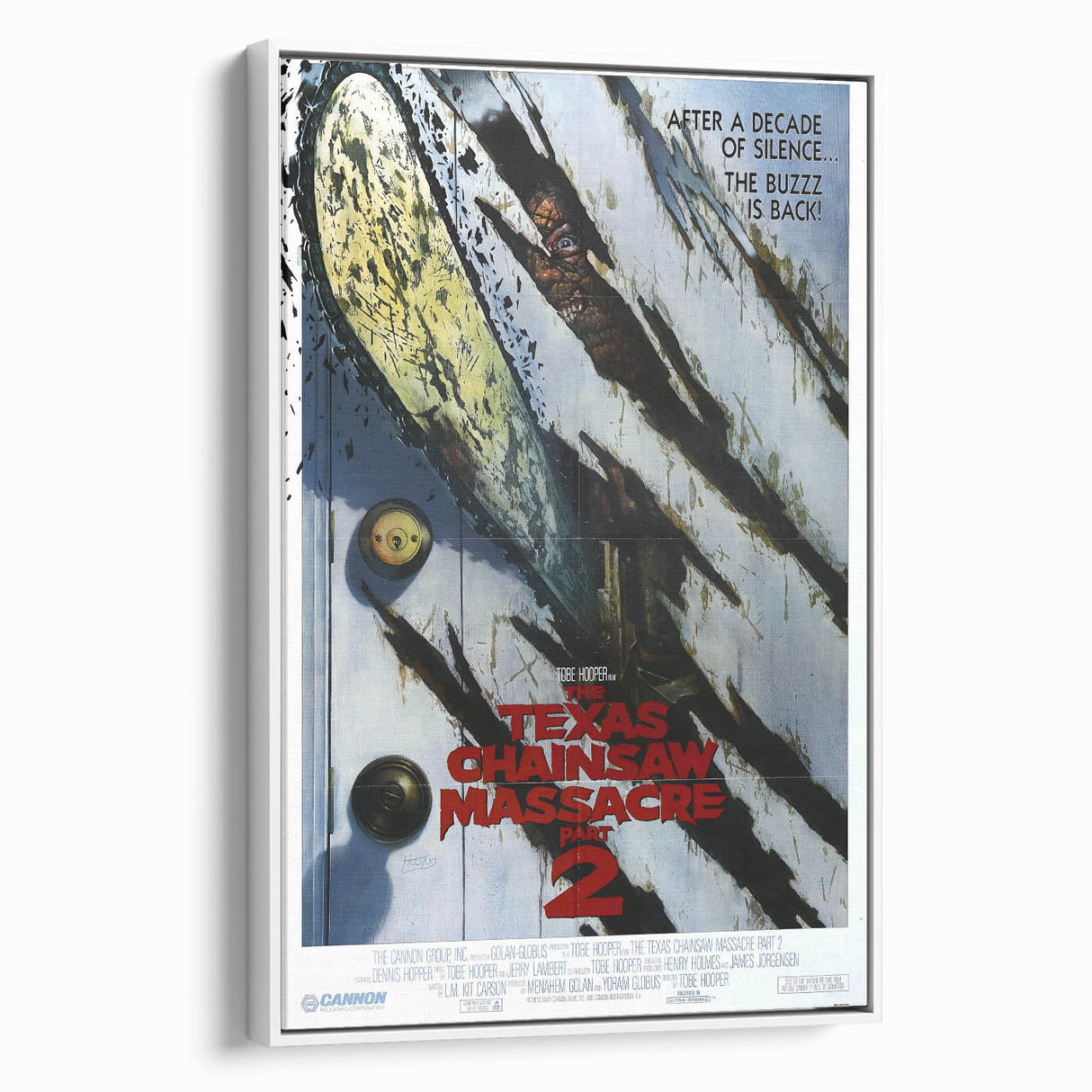 Retro Wall Art - Texas Chainsaw Massacre Part 2 Poster - 80s Horror Art