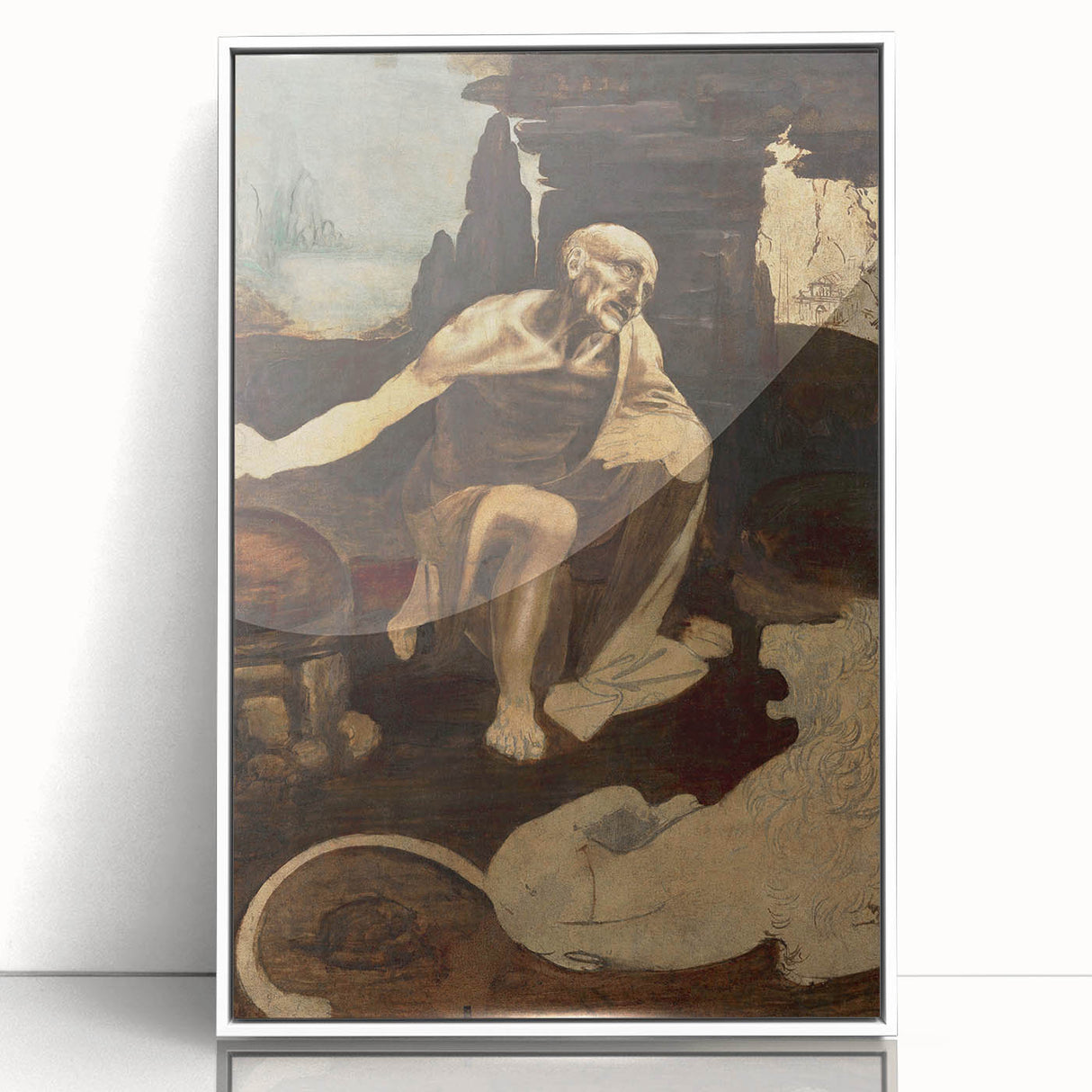 Saint Jerome in the Wilderness by Leonardo da Vinci - Renaissance Print