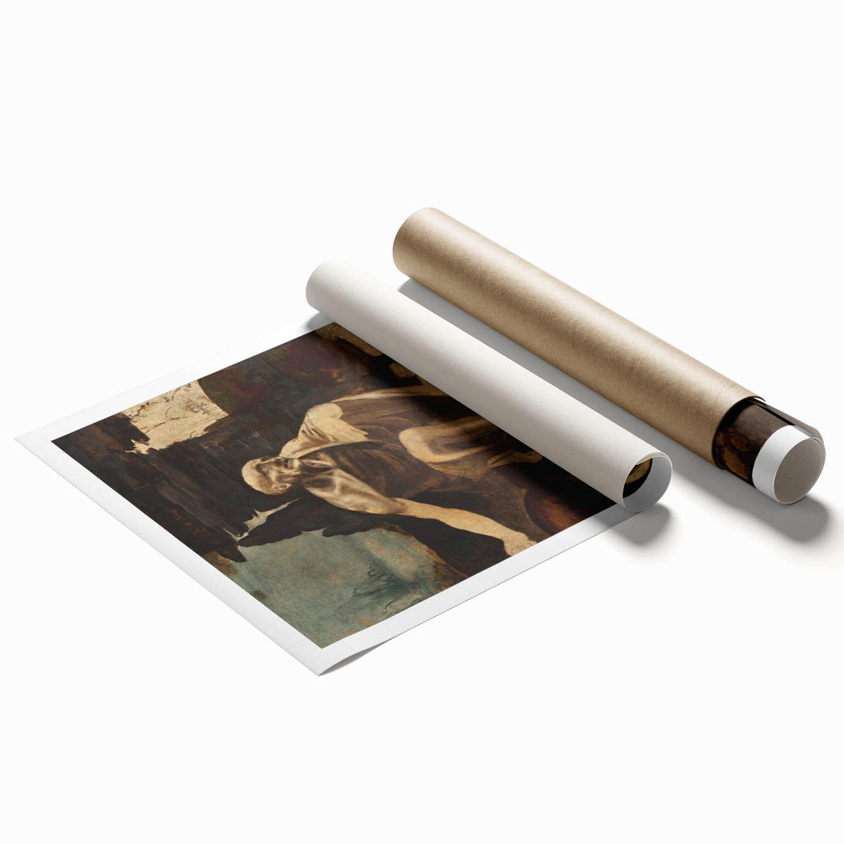 Saint Jerome in the Wilderness by Leonardo da Vinci - Renaissance Print