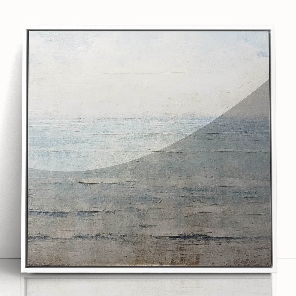 Framed abstract wall art featuring dynamic strokes in vibrant colors on a white background, ideal for modern home decor, adding a contemporary touch to any room.