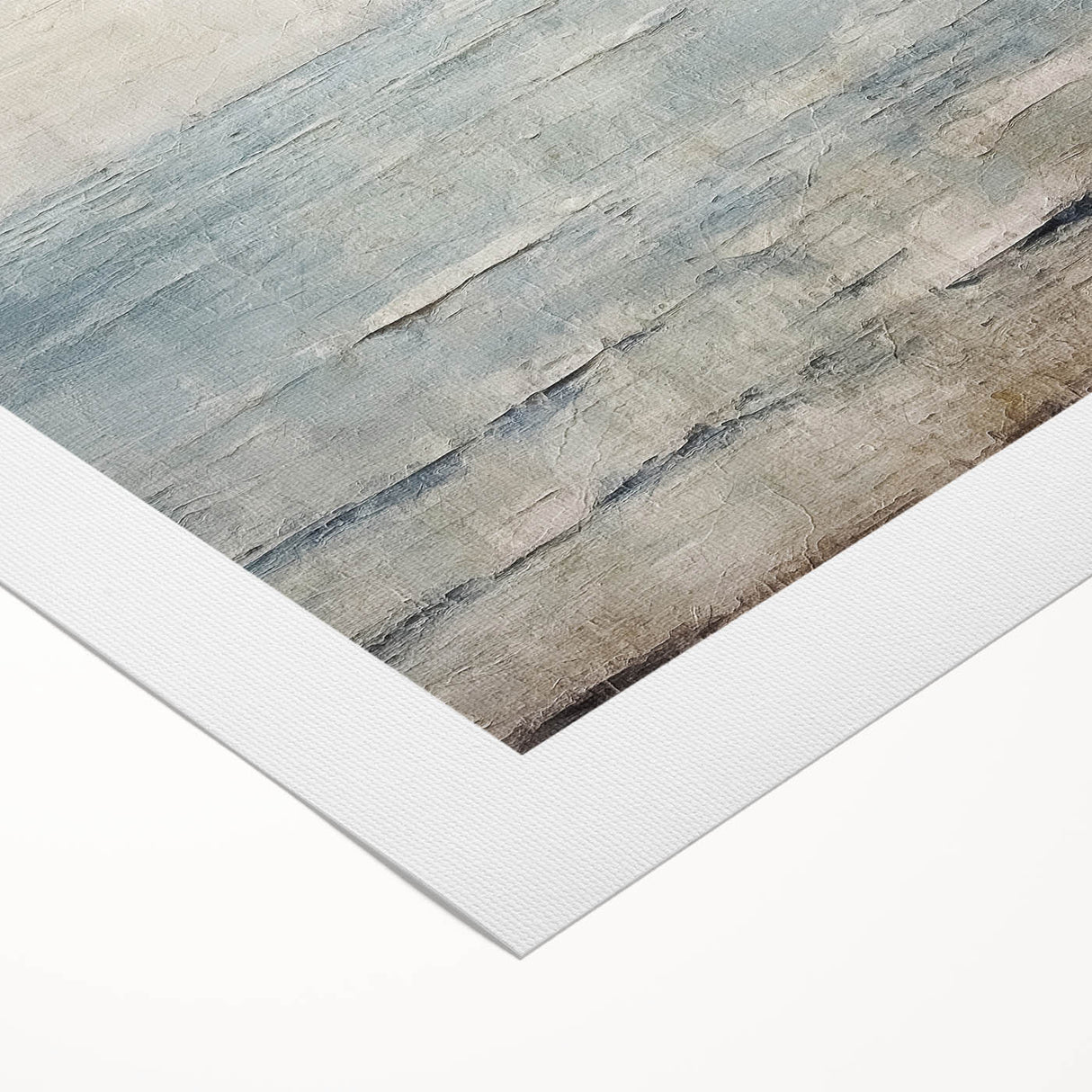 Rolled canvas showcasing vibrant abstract strokes in rich blues, greens, and golds, perfect for modern home decor. Ideal for adding a touch of elegance to any room.