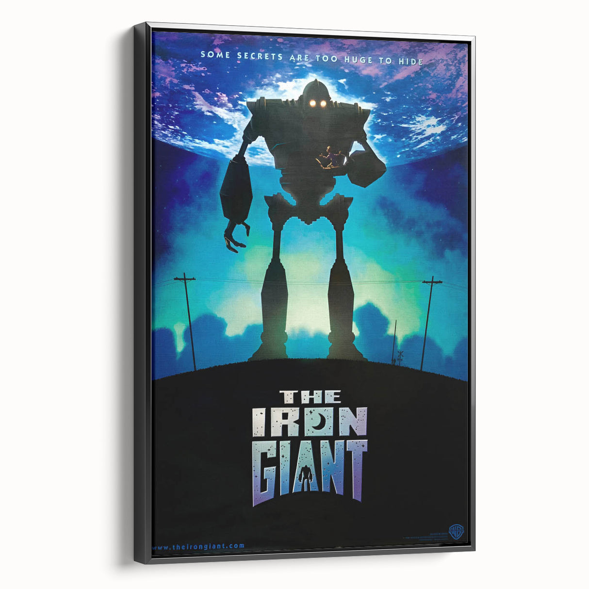 Retro Wall Art - The Iron Giant Movie Poster - 90s Animated Film Art