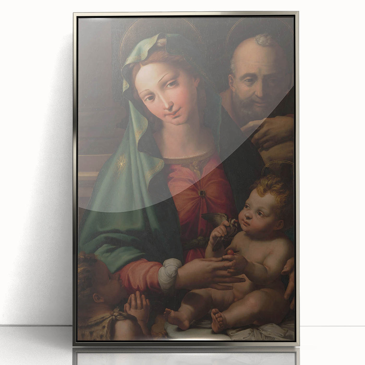 Holy Family with Infant Saint John by Perino del Vaga - Renaissance Art