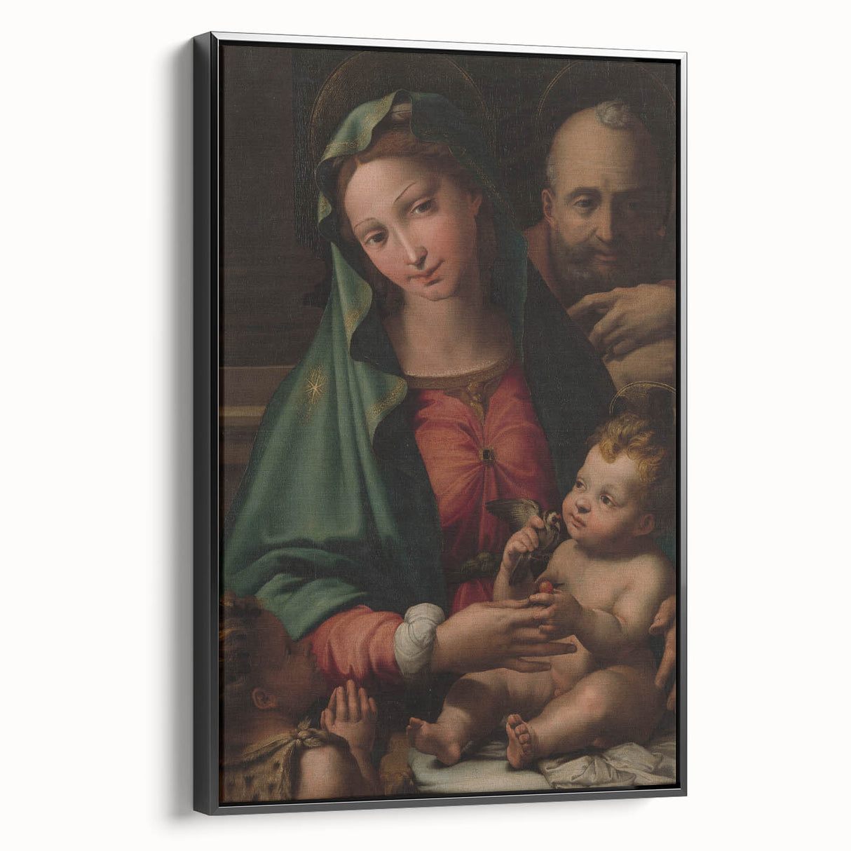 Holy Family with Infant Saint John by Perino del Vaga - Renaissance Art