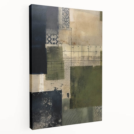 Abstract strokes wall art on stretched canvas displaying vibrant colors and dynamic patterns, ideal for modern home decor and artistic aesthetics.