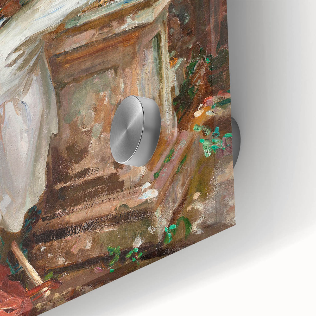 Romanticism Art: The Fountain at Villa Torlonia by Sargent Canvas